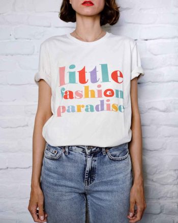 Ana wears vintage oversized t shirt from lfp collection