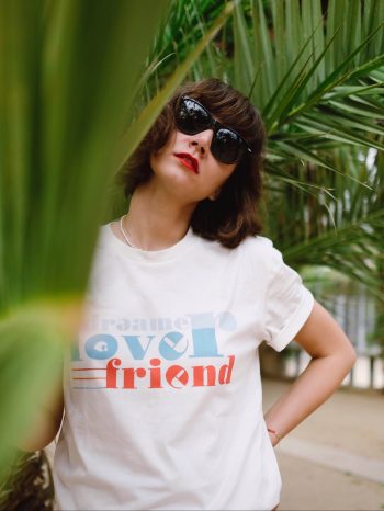Ana Bacinger wears T-shirt dreamer.lover.friend from LFP collection