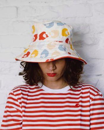 Ana wear all over hat from lfp collection