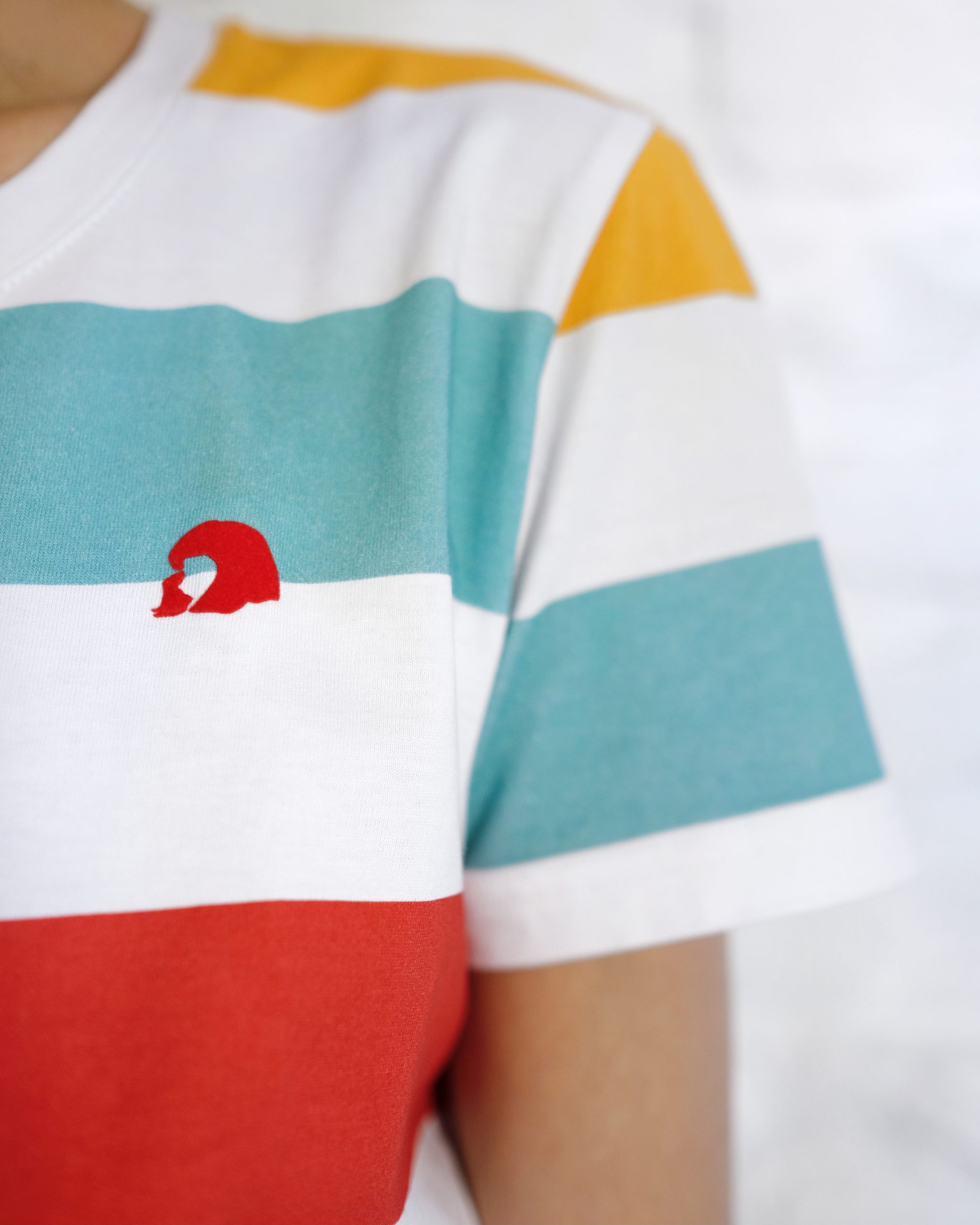 small detail od pesonalized T-shirt from LFP collection